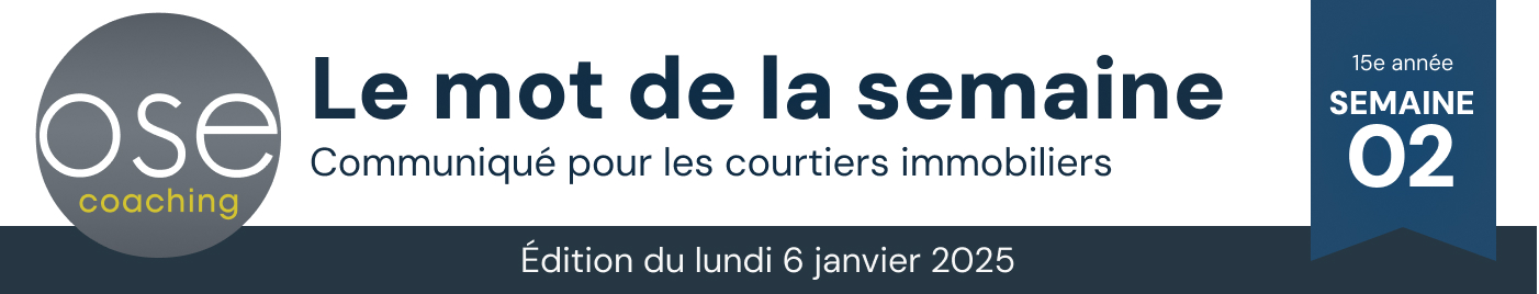 Le mot de la semaine