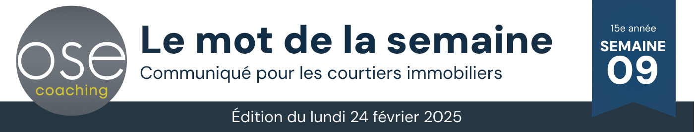 Le mot de la semaine