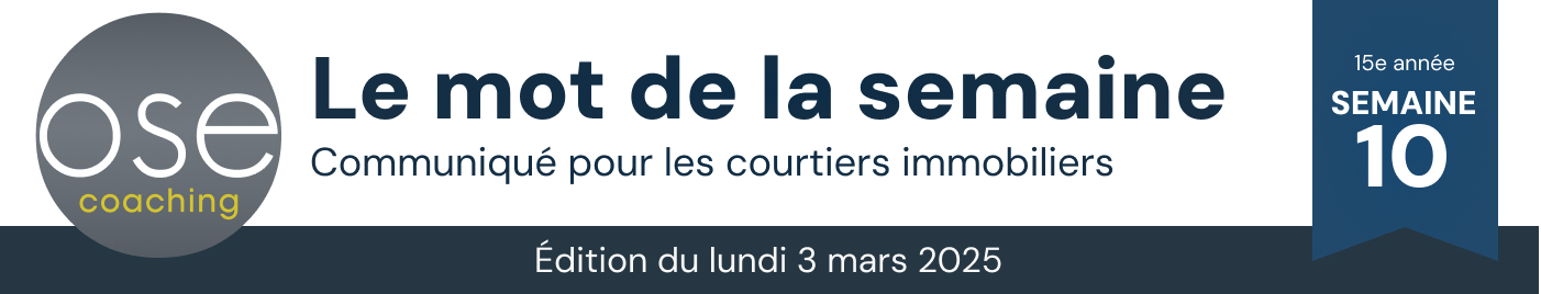 Le mot de la semaine