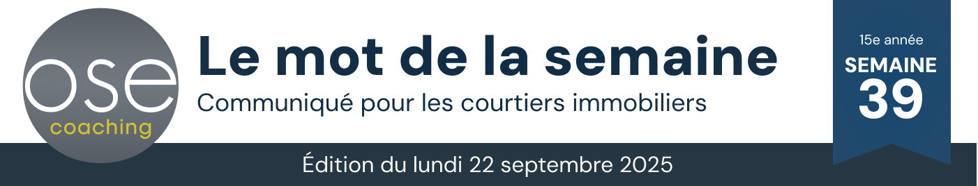 Le mot de la semaine